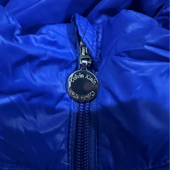 Calvin Klein Packable Puffer Jacket Vibrant Blue Size S - Picture 5 of 10